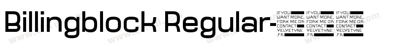Billingblock Regular字体转换